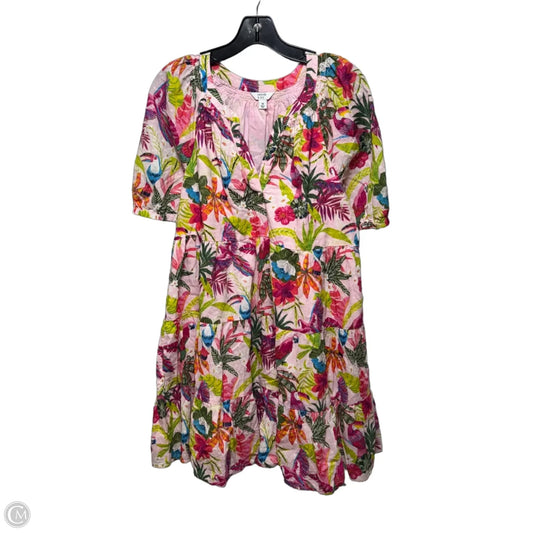 Dress Casual Short By Crown And Ivy In Tropical Print, Size: M