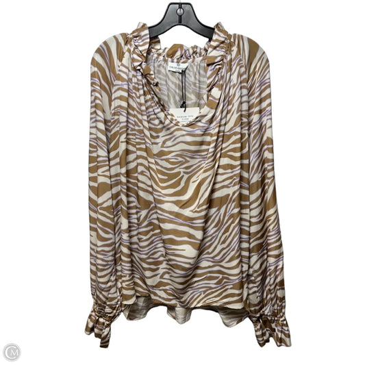 Zoe Blouse Long Sleeve By Chloé Kristyn In Multi-colored, Size: Xl