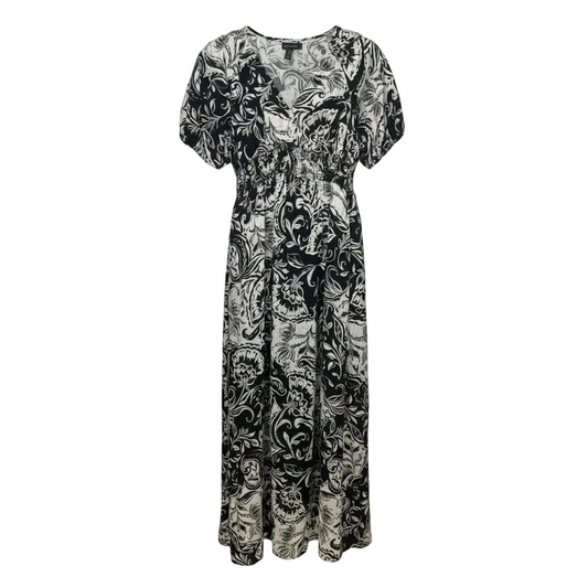 Dress Casual Maxi By Ellen Tracy In Black & White, Size: M