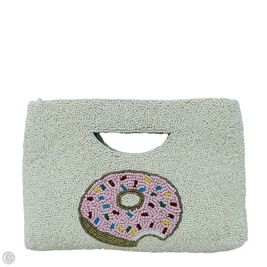 Beaded Donut Clutch Evening Bag  By Rachel Zoe, Size: Small