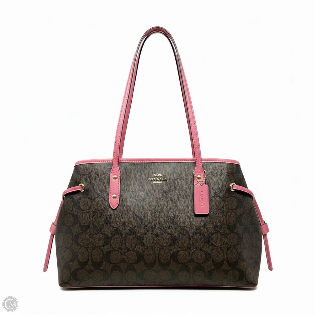 Signature Drawstring Carryall Designer By Coach, Size: Medium