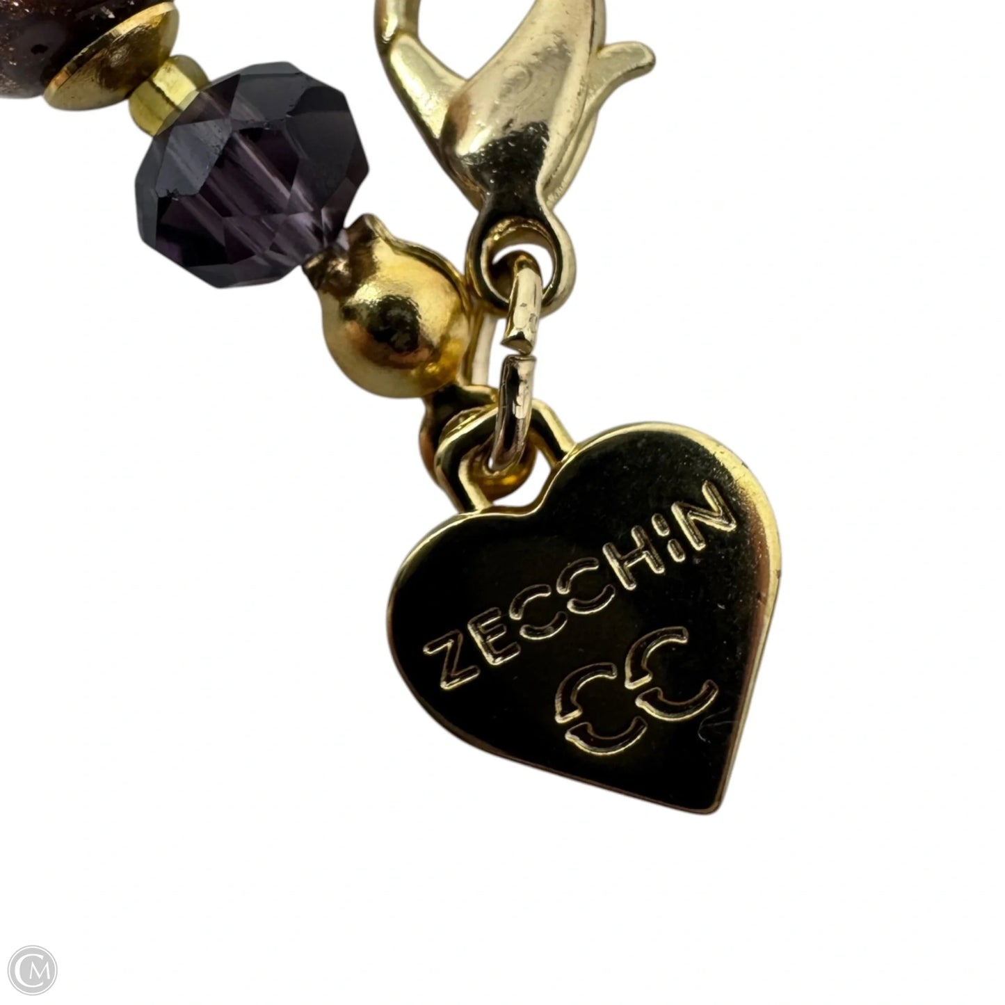 Metallic Glass Beaded Bracelet By Zecchin