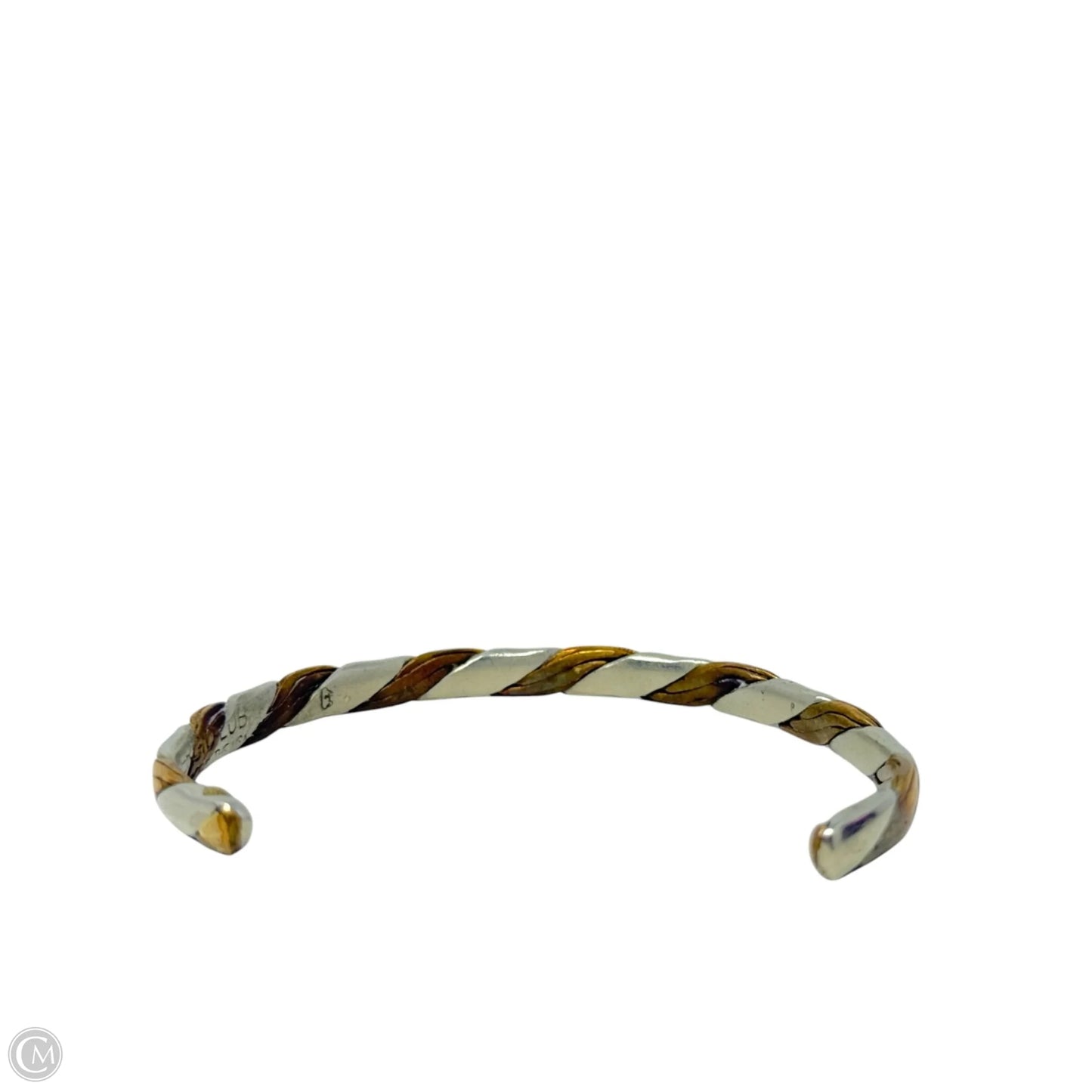 Vintage Silver & Copper Magnetic Cuff Bracelet  By Cmb