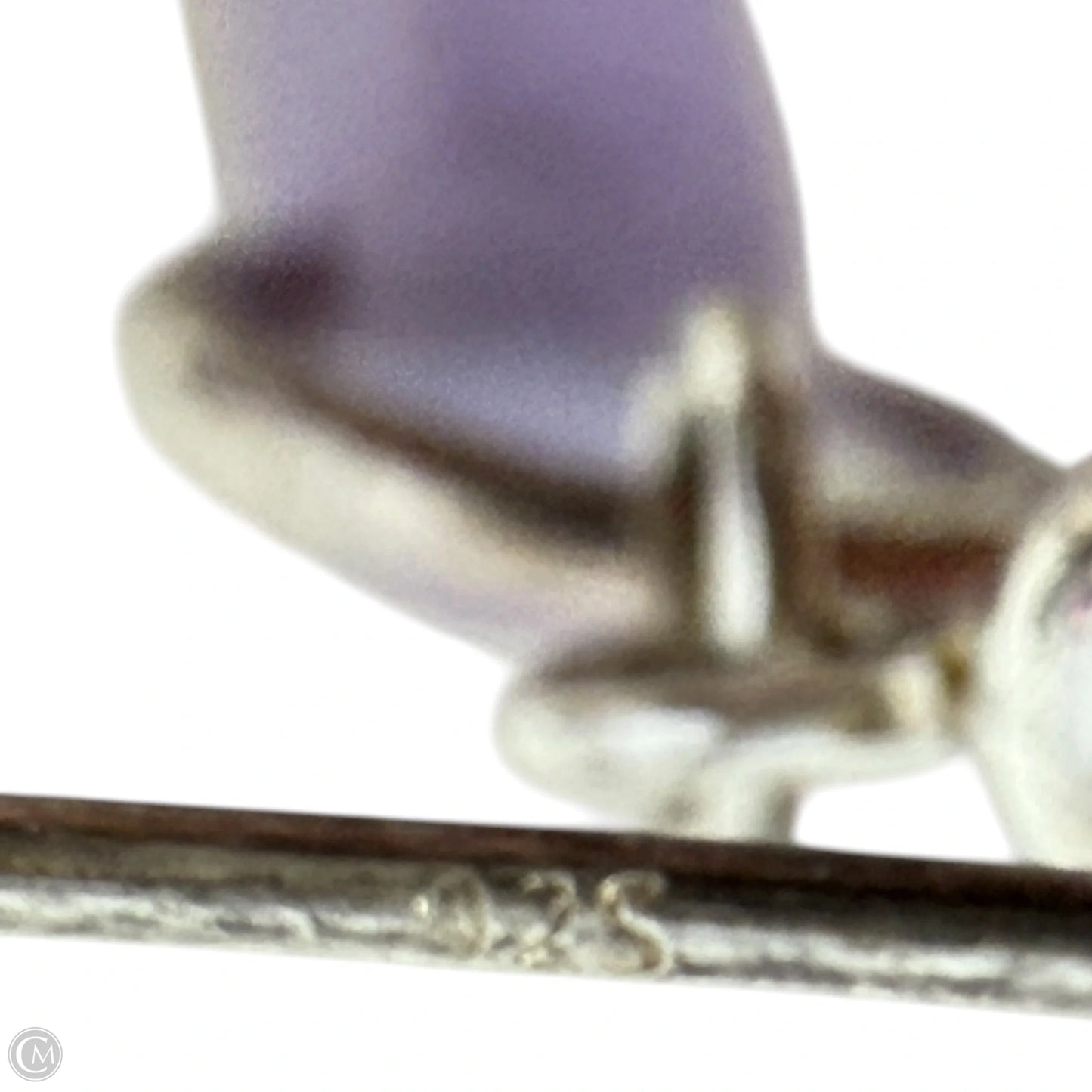 Sterling Silver & Cultured Sea Glass Paddle Earrings In Periwinkle