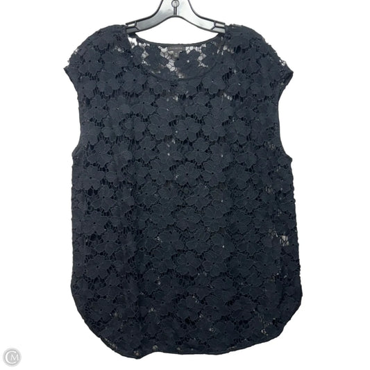 Top Sleeveless By Talbots In Black, Size: M
