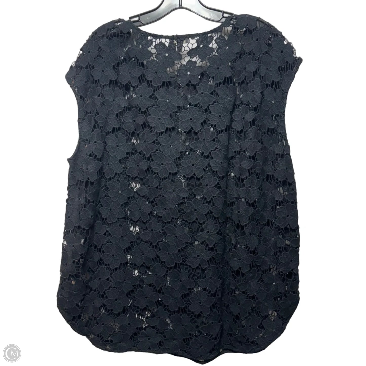 Top Sleeveless By Talbots In Black, Size: M