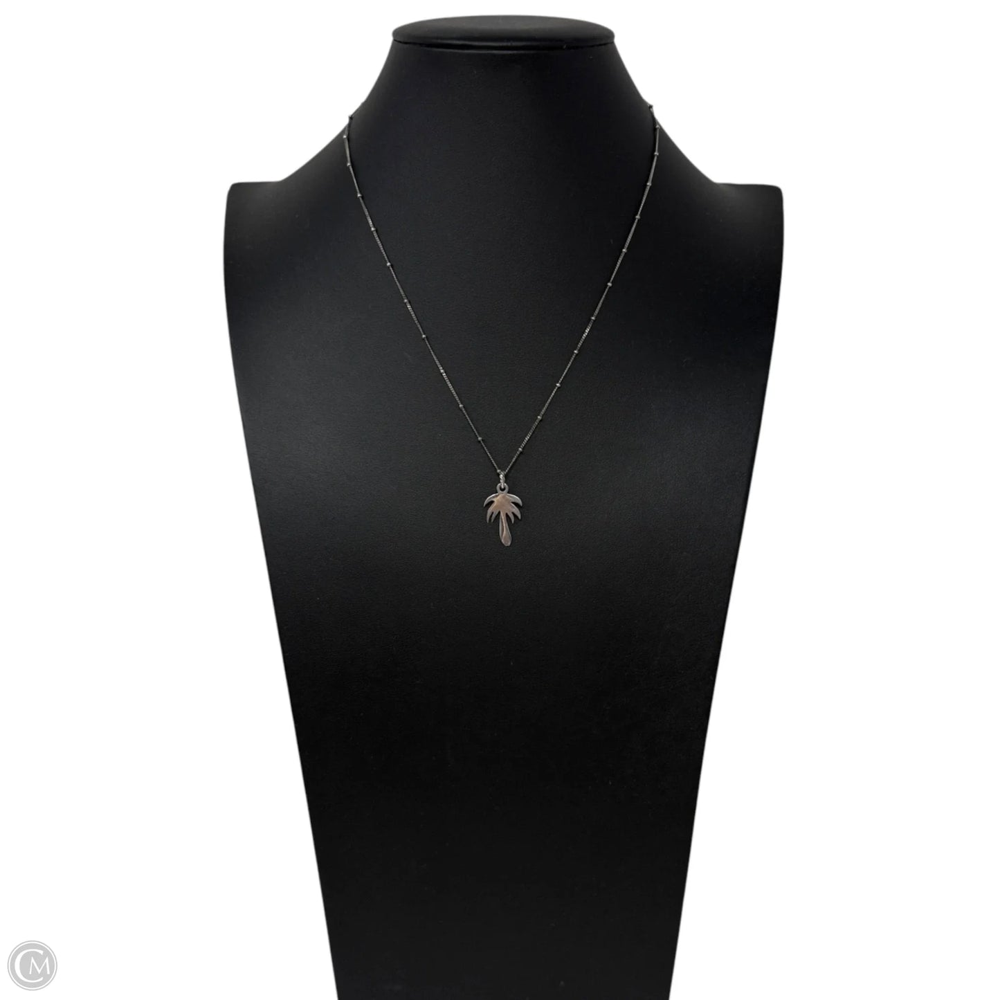 Sterling Silver Palm Tree Pendant Necklace