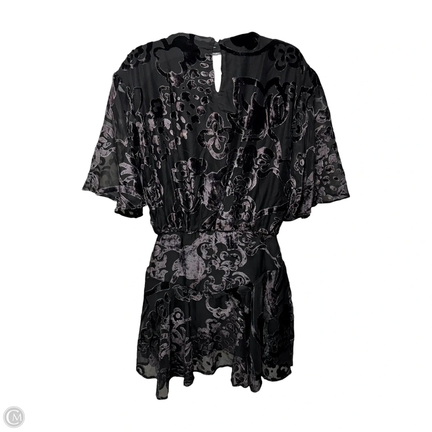 Manuka Burnout Velvet Mini Dress By Free People In Black, Size: Xs