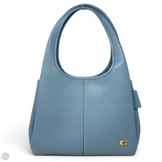 Lana Shoulder Bag In Bluebell Polished Pebbled Leather, Designer By Coach, Size: Medium