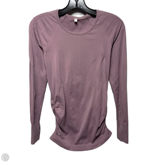Athletic Top Long Sleeve Crewneck By Athleta In Mauve, Size: Xs ESTIMATED