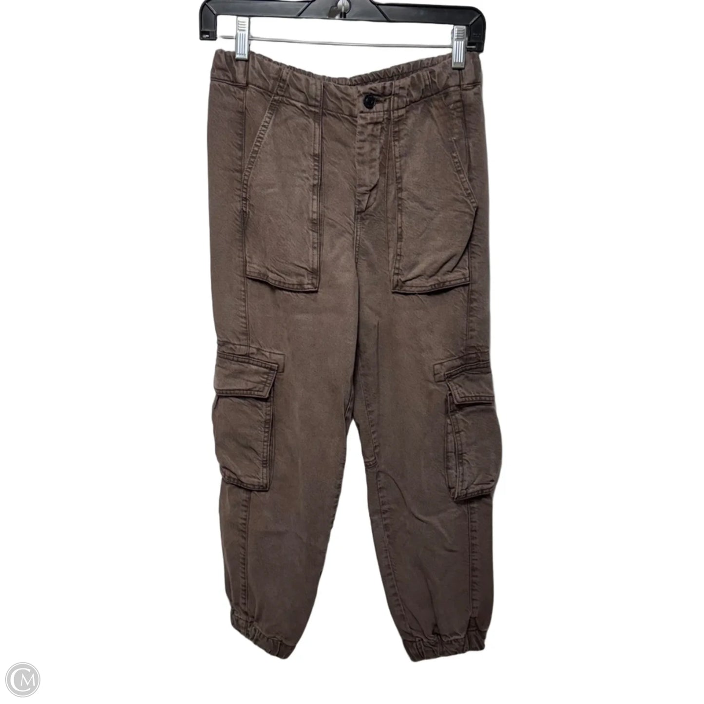 Freda Lightweight Denim Cargo Pants Designer By All Saints In Brown, Size: 0