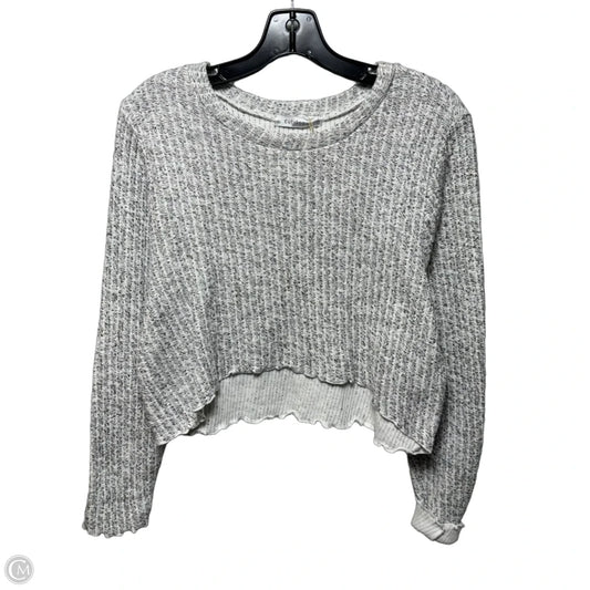 Cropped Sweater By Cut Loose In White, Size: M