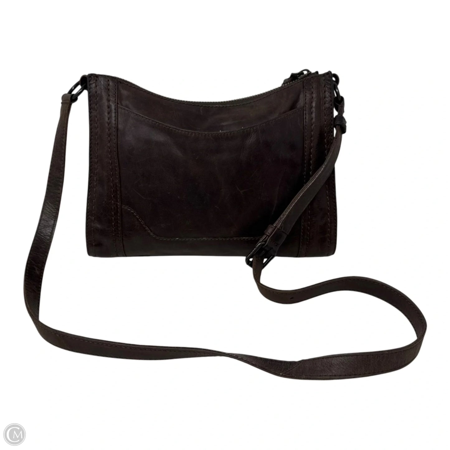 Melissa Zip Crossbody Designer By Frye, Size: Medium