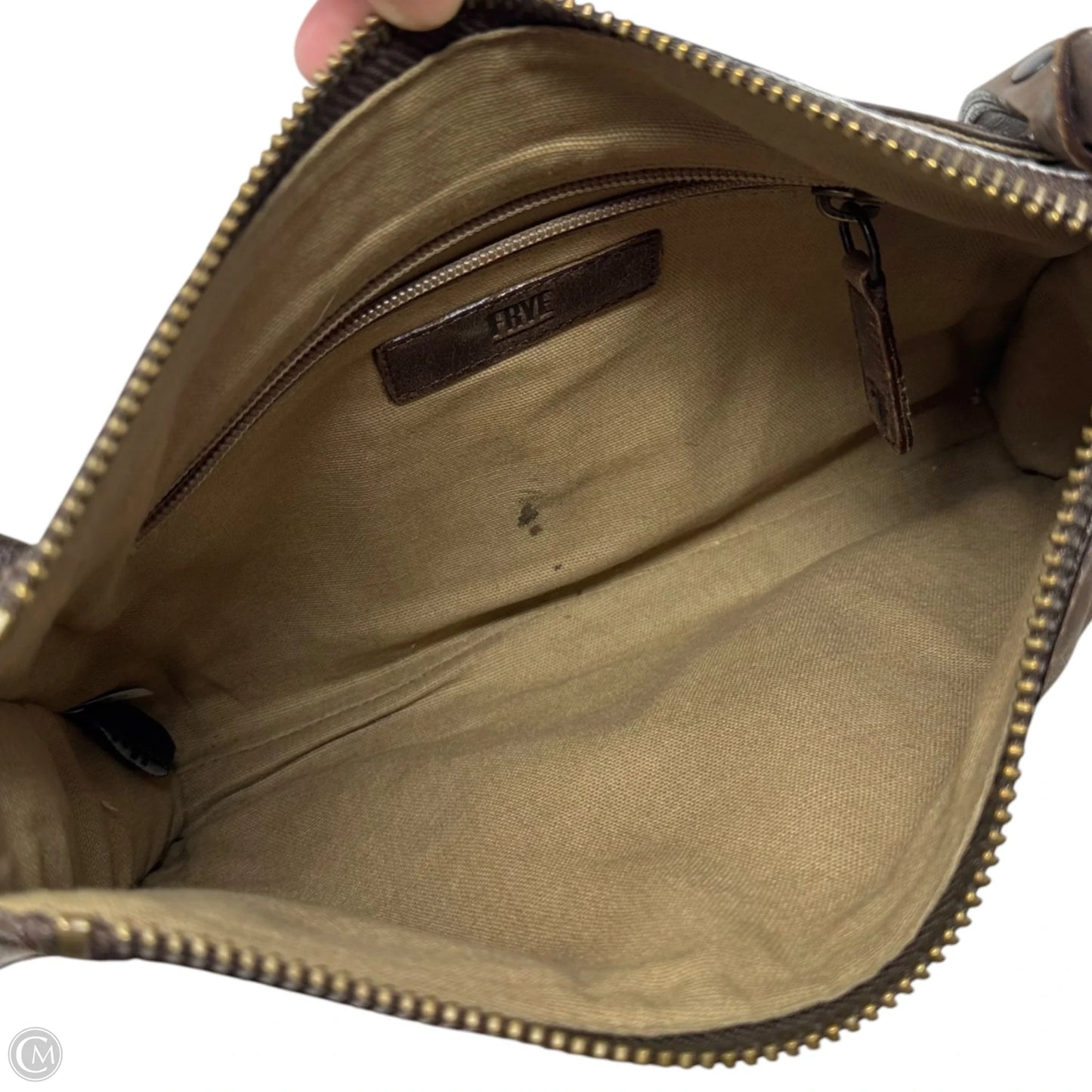 Melissa Zip Crossbody Designer By Frye, Size: Medium