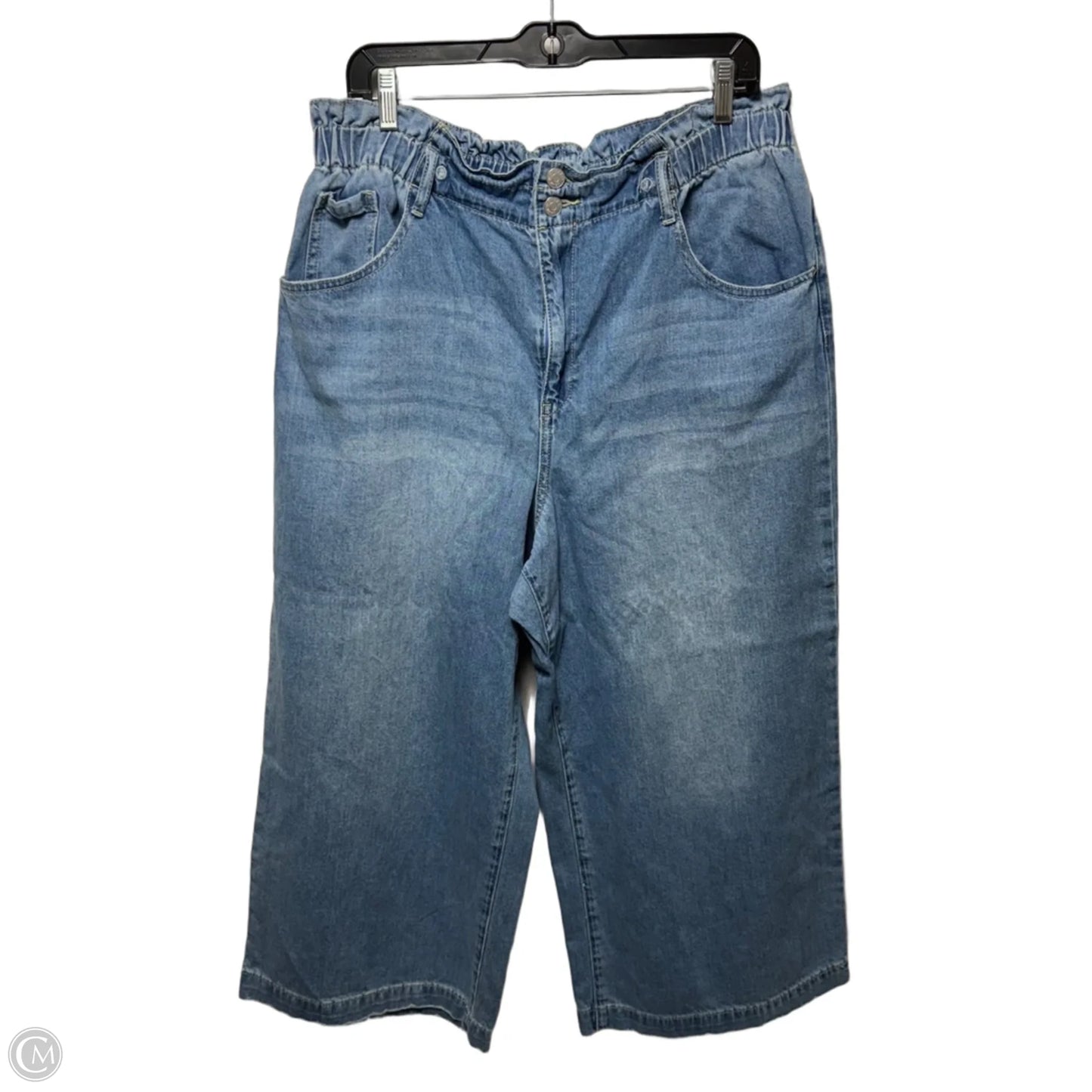 Jeans Wide Leg By Wonderly In Blue Denim, Size: 16