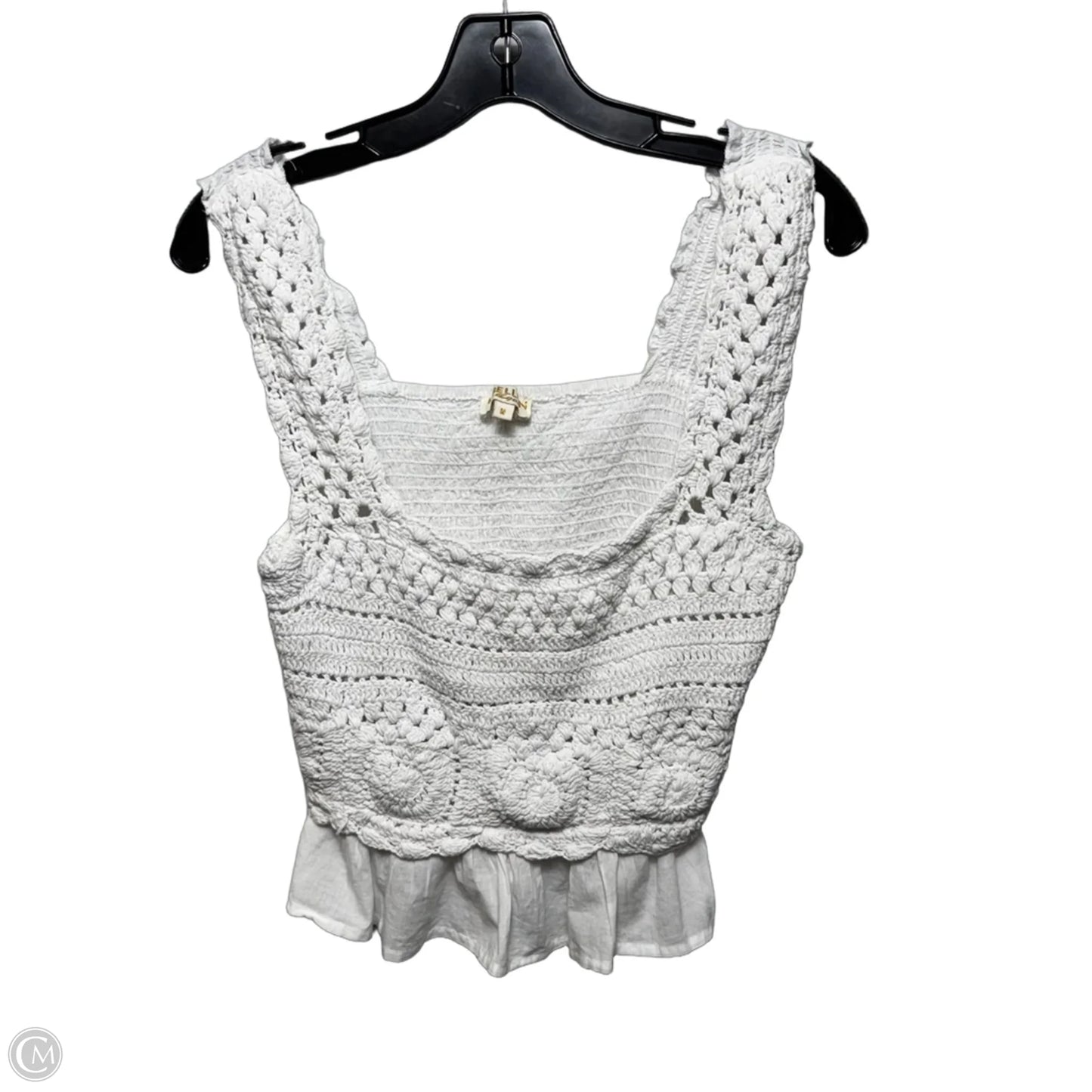 Top Sleeveless By Rebellion In White, Size: M