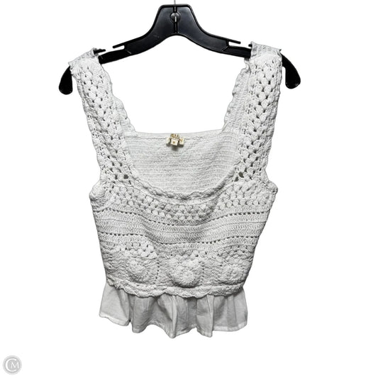 Top Sleeveless By Rebellion In White, Size: M