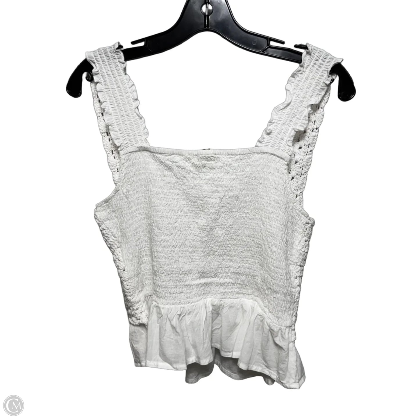 Top Sleeveless By Rebellion In White, Size: M