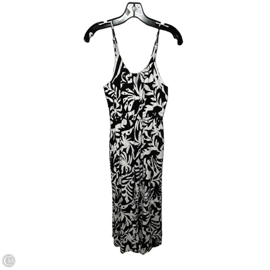 Linen Blend Jumpsuit By Rachel Zoe In Black & White, Size: Xs