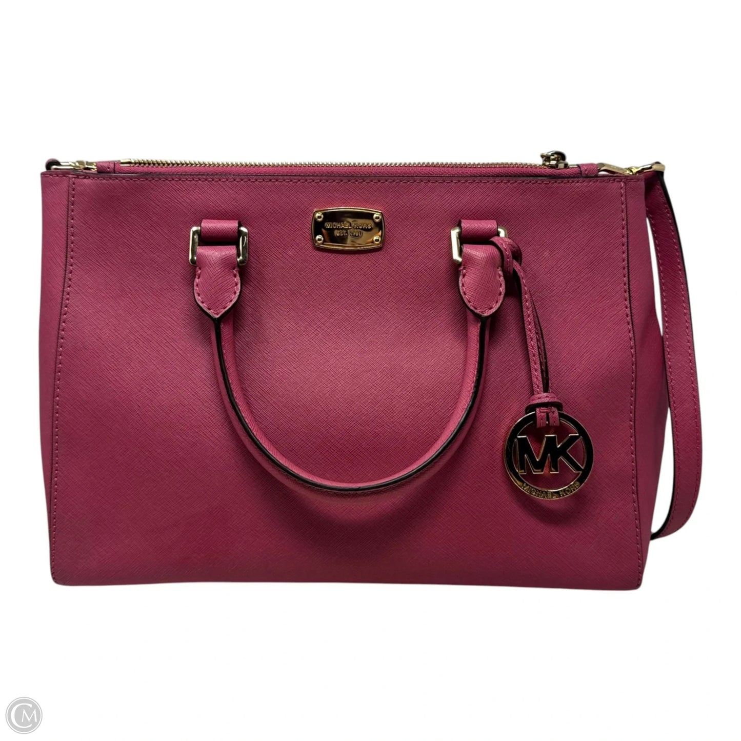 AS IS Handbag Leather By Michael By Michael Kors, Size: Medium
