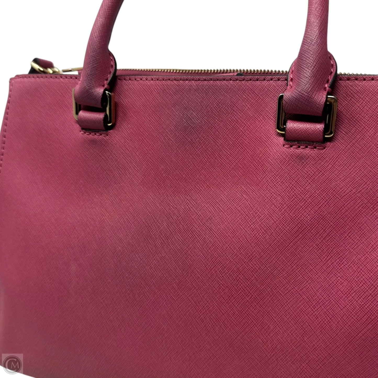 AS IS Handbag Leather By Michael By Michael Kors, Size: Medium