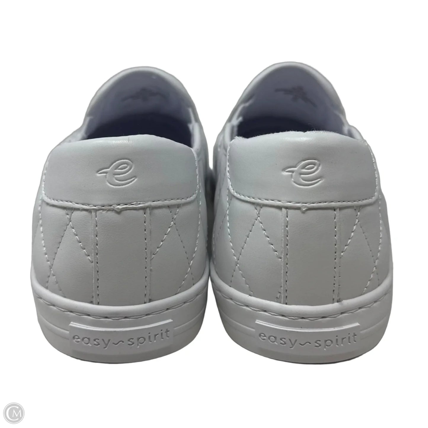Quilted Slip On Shoes Sneakers By Easy Spirit In White, Size: 8