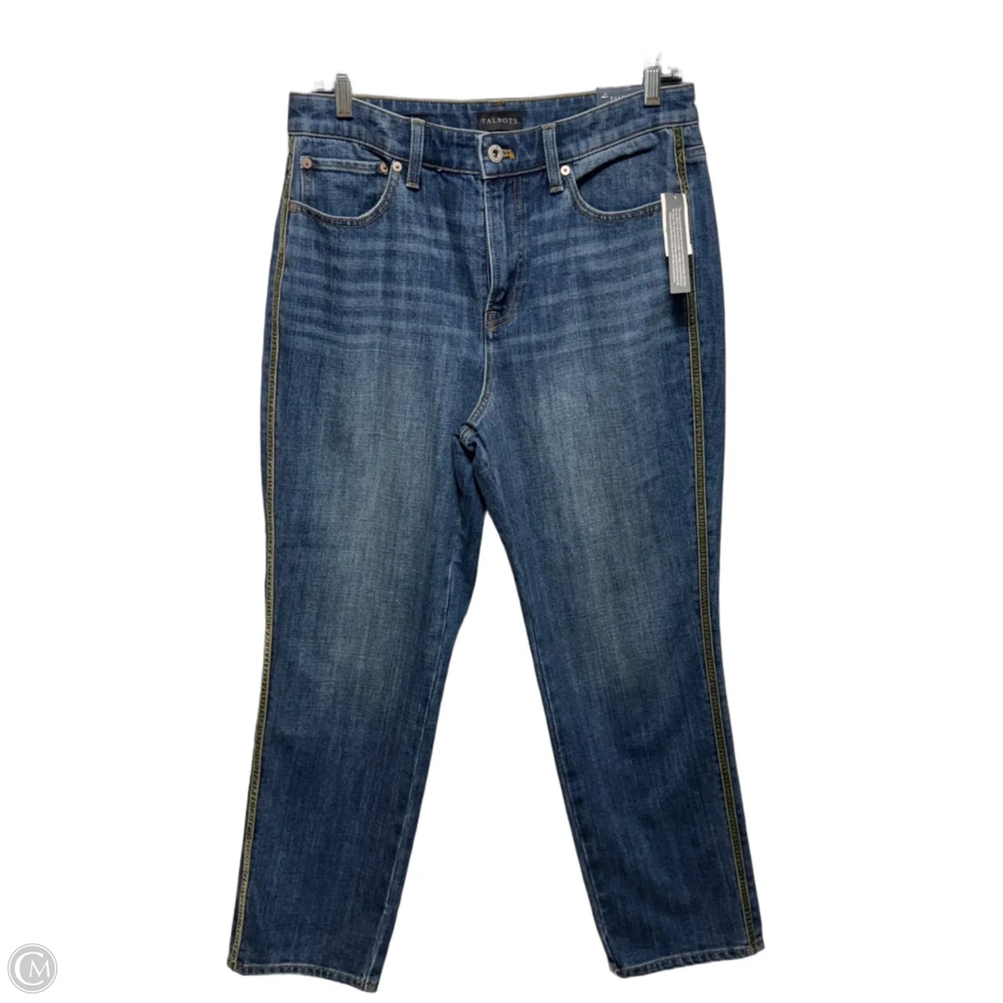 Modern Ankle Jeans Boyfriend By Talbots In Blue Denim, Size: 8