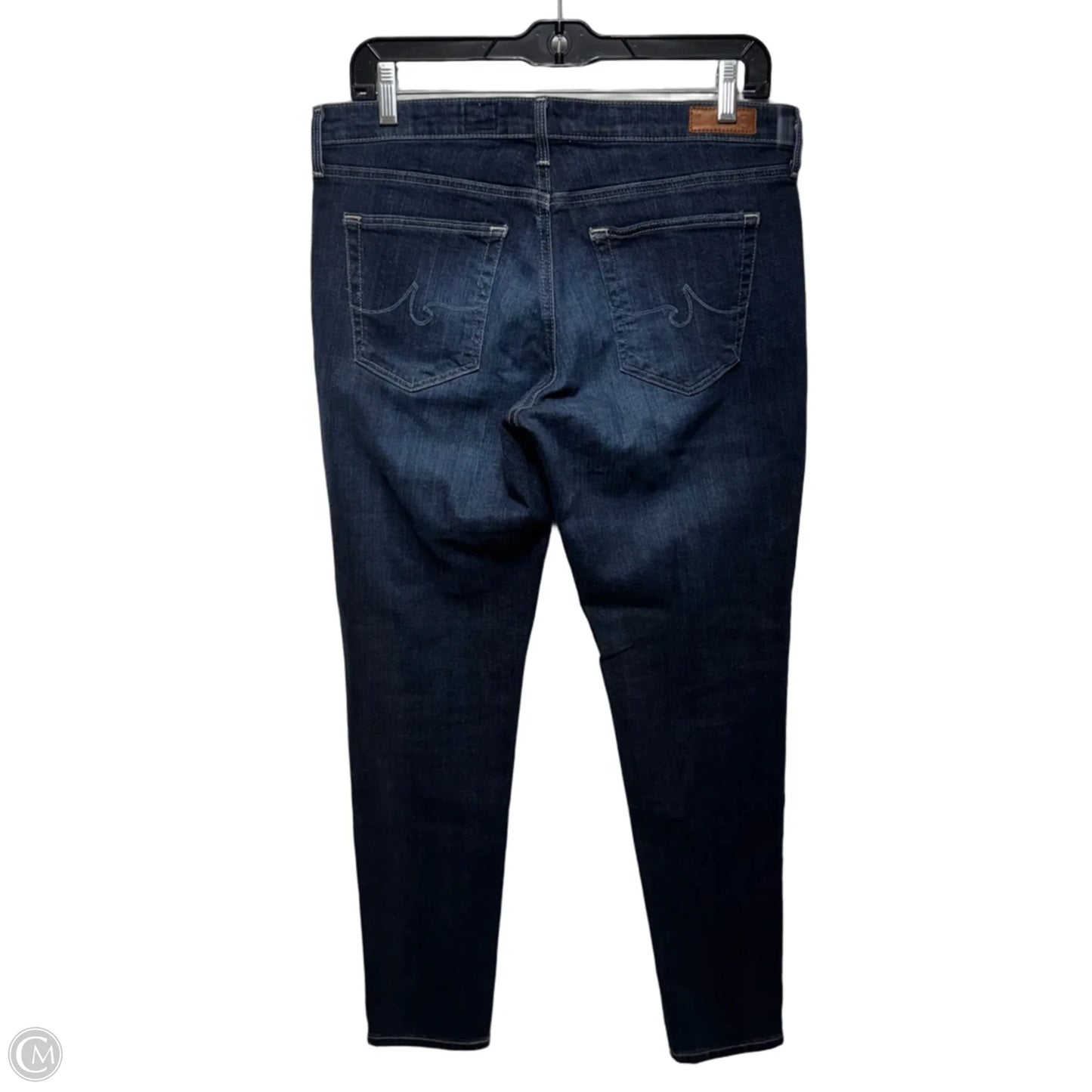 Super Skinny Ankle Jeans By Adriano Goldschmied In Blue Denim, Size: 10/30