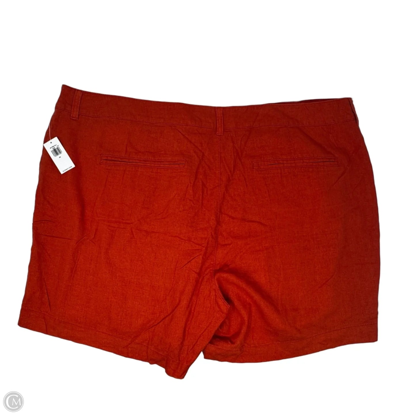 Linen Blend Shorts By Old Navy In Orange, Size: 20