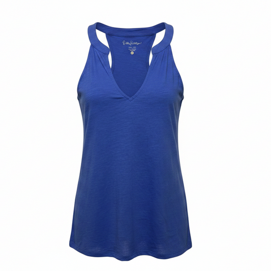 Arya Tank Top Designer By Lilly Pulitzer In Blue, Size: XS