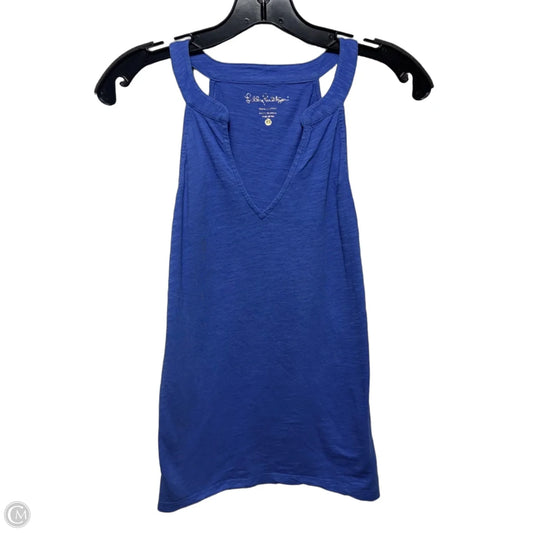Top Sleeveless Designer By Lilly Pulitzer In Blue, Size: Xs