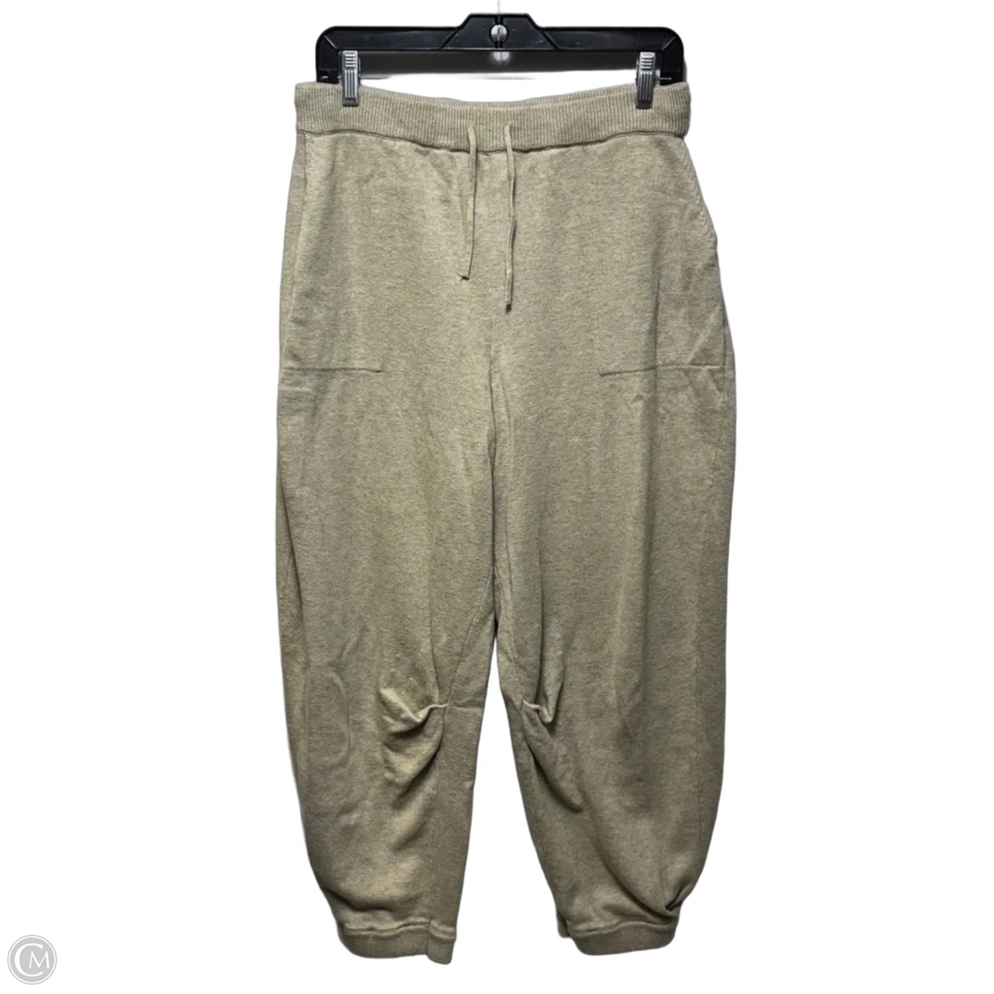 Knit Barrel Leg Pants Joggers By Free People In Beige, Size: M