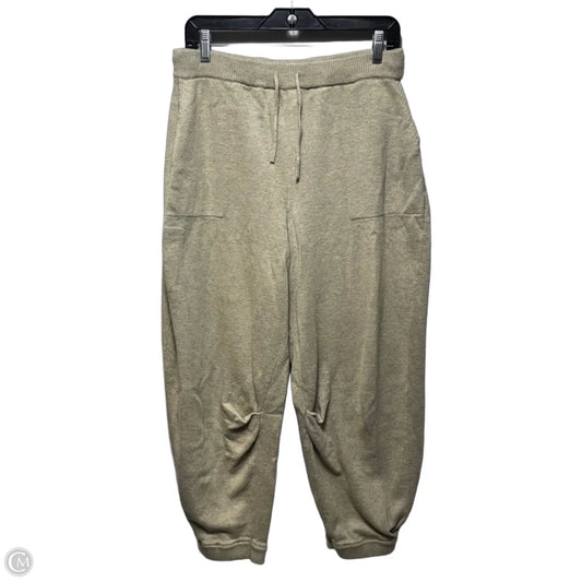 Knit Barrel Leg Pants Joggers By Free People In Beige, Size: M