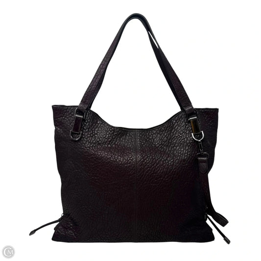Emely Expandable Tote Handbag Leather By Vince Camuto, Size: Medium