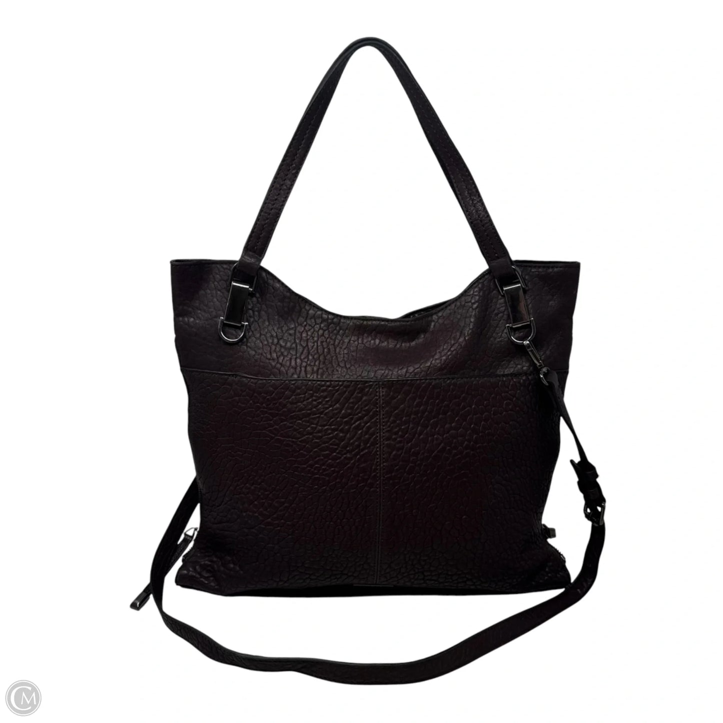 Emely Expandable Tote Handbag Leather By Vince Camuto, Size: Medium