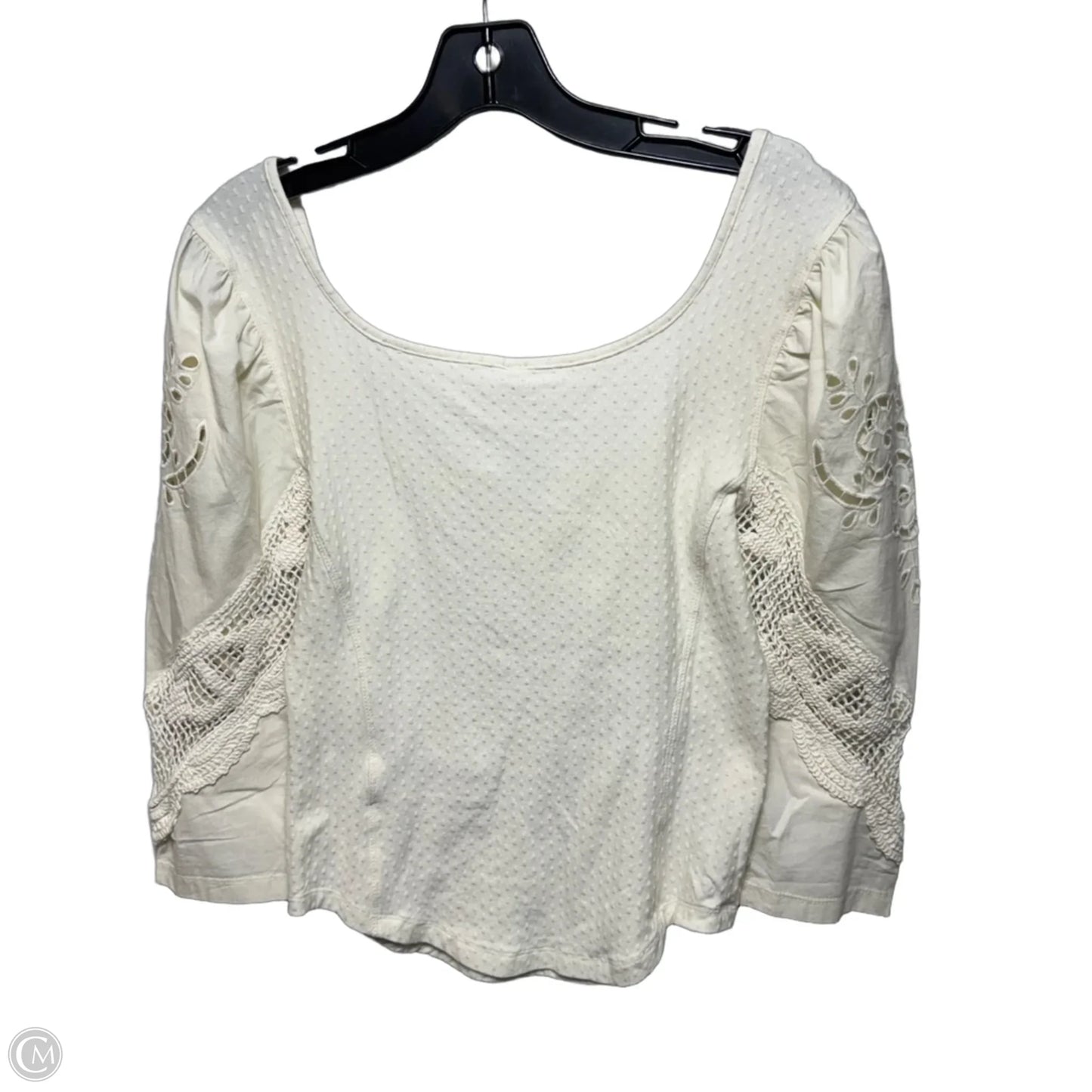 Top Long Sleeve By Free People In Cream, Size: S