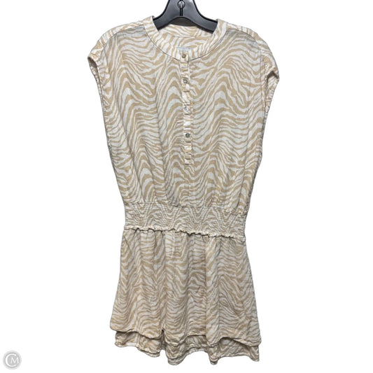 Angelina Linen Blend Dress Casual Short By Rails In Animal Print, Size: M