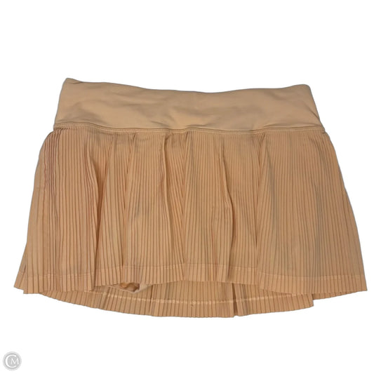 Athletic Skort By Lululemon In Orange, Size: 6