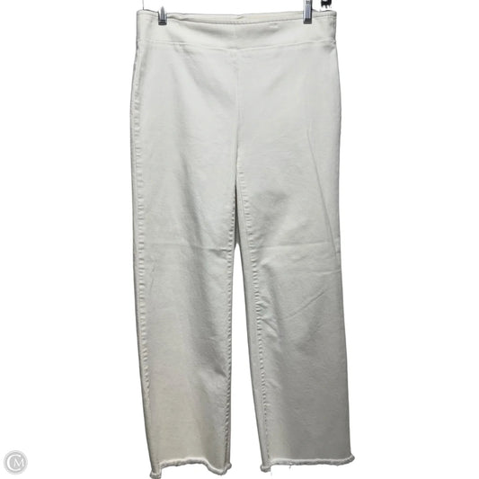 Jeans Straight By Loft In White Denim, Size: 2