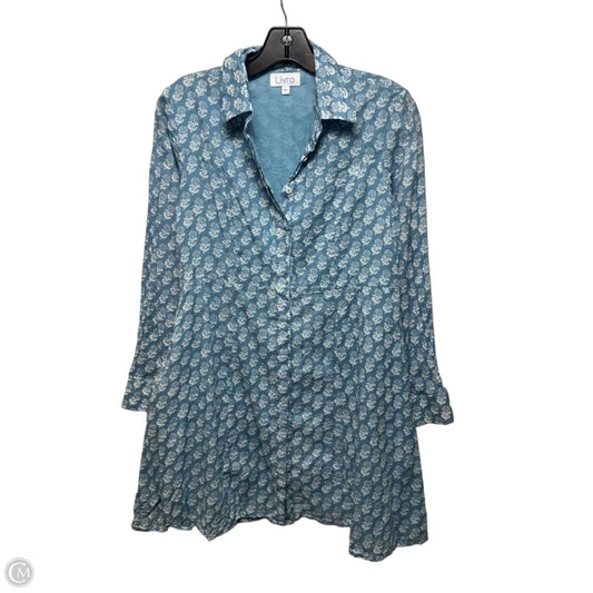 Dress Casual Short By Livro In Blue & White, Size: Xs