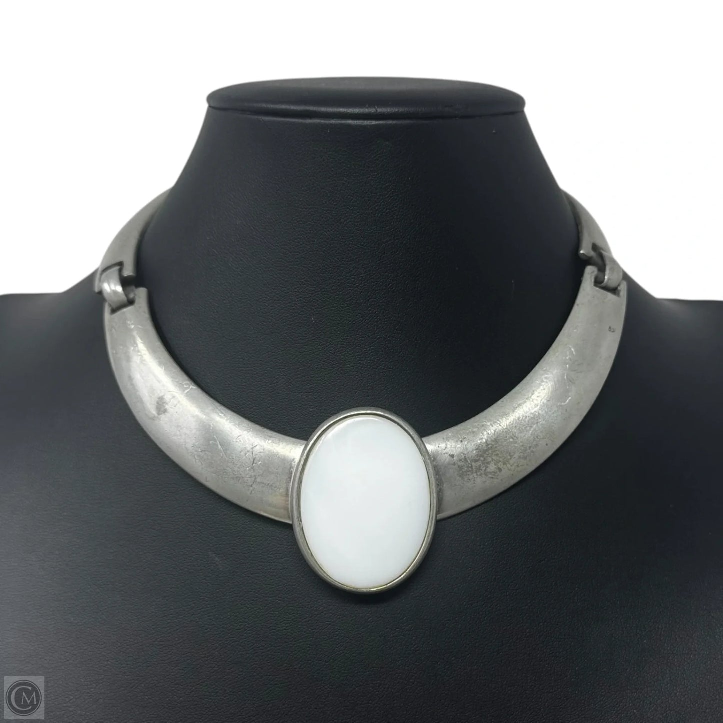 White Stone Segmented Collar Necklace By Ben-Amun