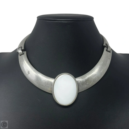 White Stone Segmented Collar Necklace By Ben-Amun