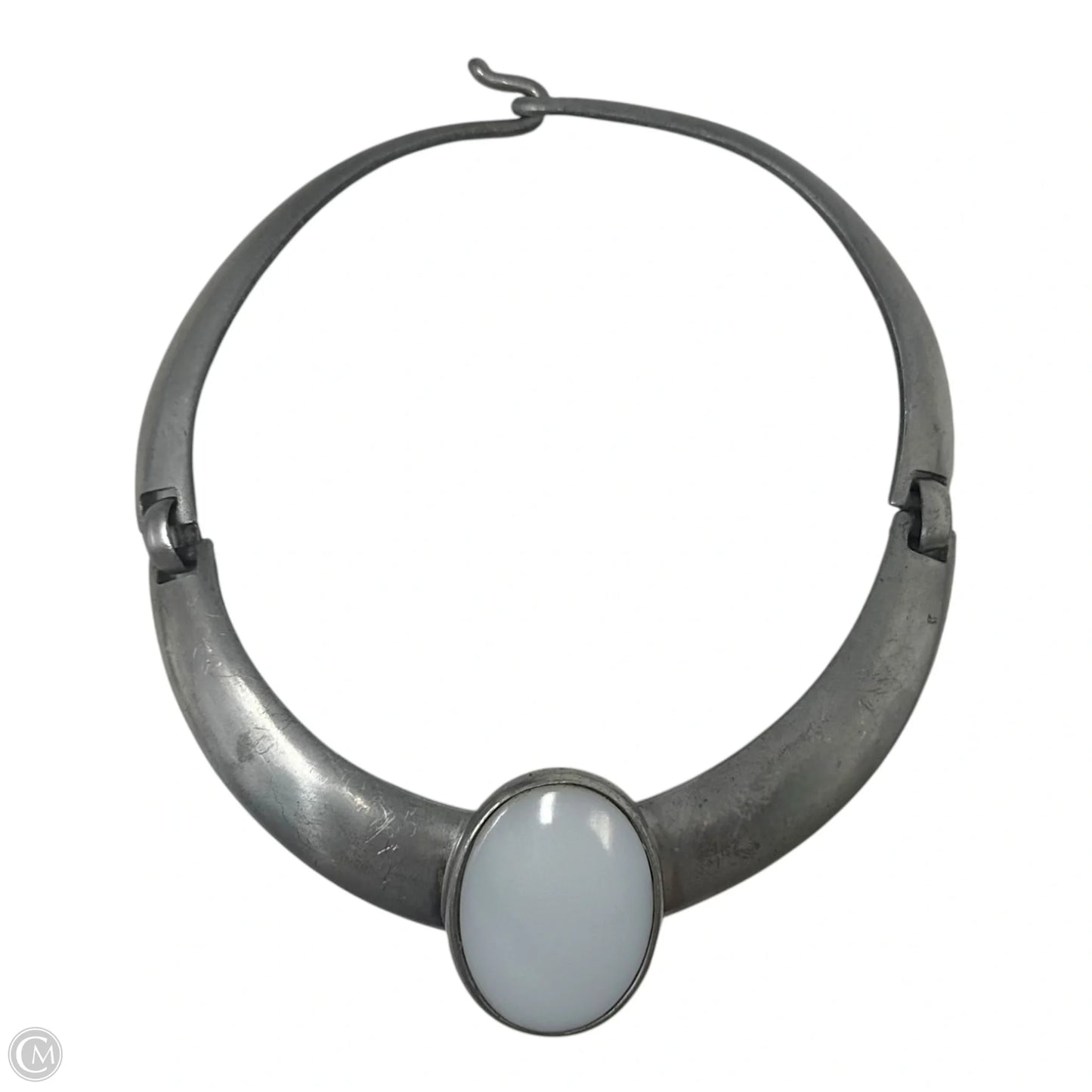 White Stone Segmented Collar Necklace By Ben-Amun