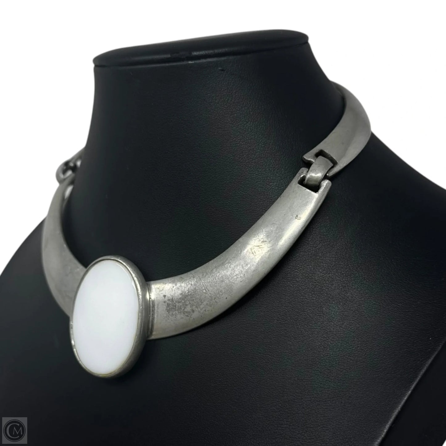 White Stone Segmented Collar Necklace By Ben-Amun