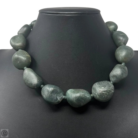 Vintage Green Gobi Mudstone Necklace Statement By Stephen Dweck