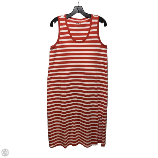Dress Casual Midi By Pact In Striped Pattern, Size: M