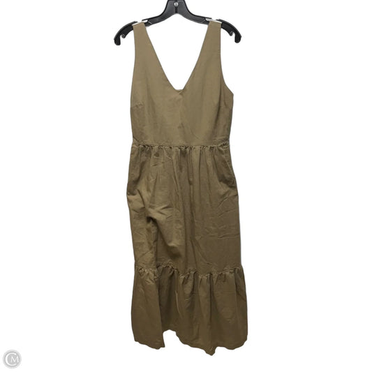 Dress Casual Midi By Pact In Green, Size: M