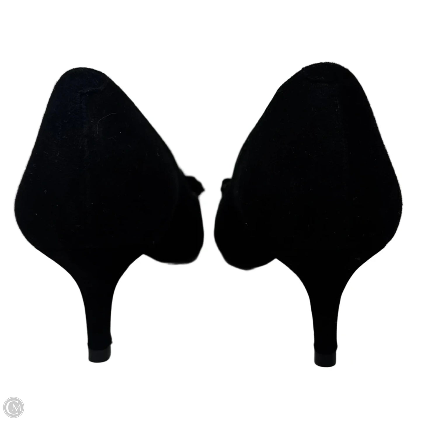 Suede Removable Embellishment Kitten Heels By Talbots In Black, Size: 7.5