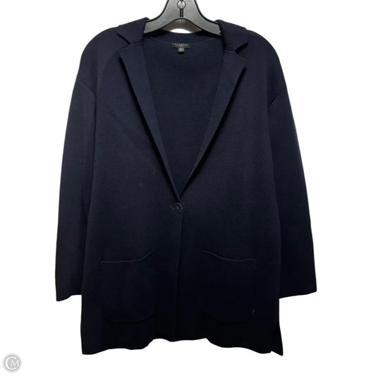 Knit Blazer By Talbots In Navy, Size: Mp