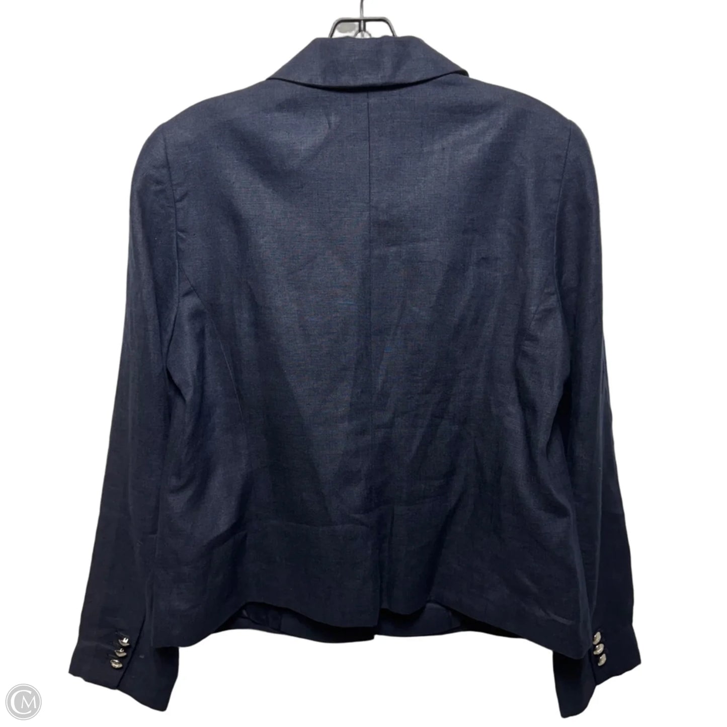 Linen Blazer By Talbots In Navy, Size: 8